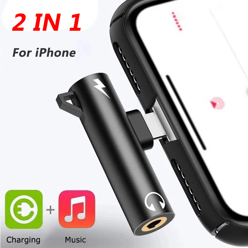 Wired Earphone Lightning - Répartiteur adaptateur 2 en 1 pour
