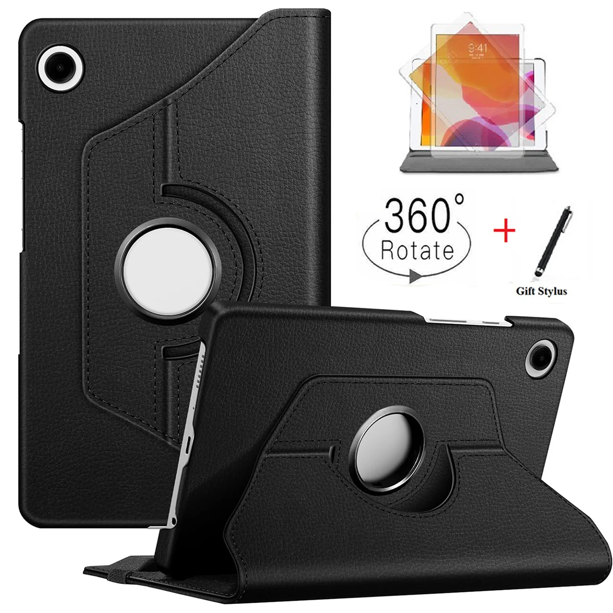 Samsung Tablet A9 Accessories - Étui rotatif pour tablette Samsung Galaxy
