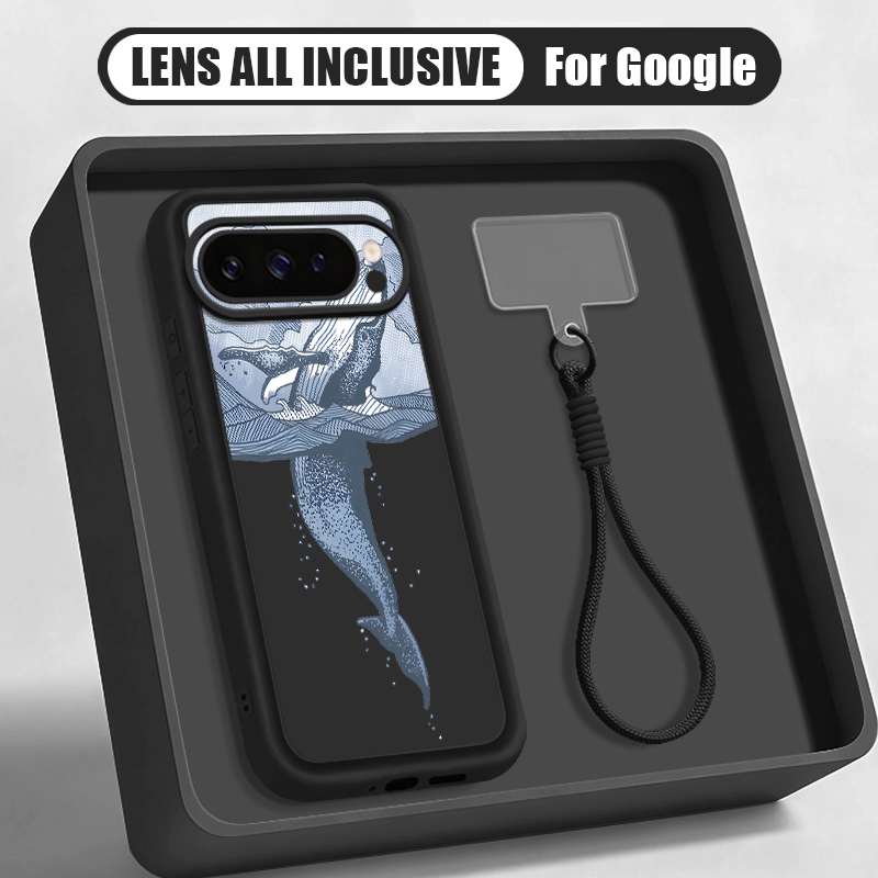 Google Pixel 9 - Coque de téléphone en silicone souple