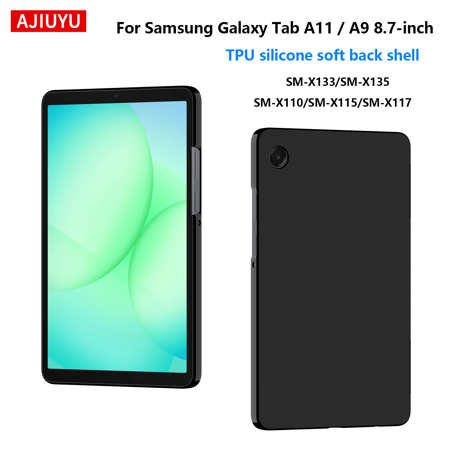 Samsung Tablet A9 Accessories - Coque souple pour Samsung Galaxy Tab