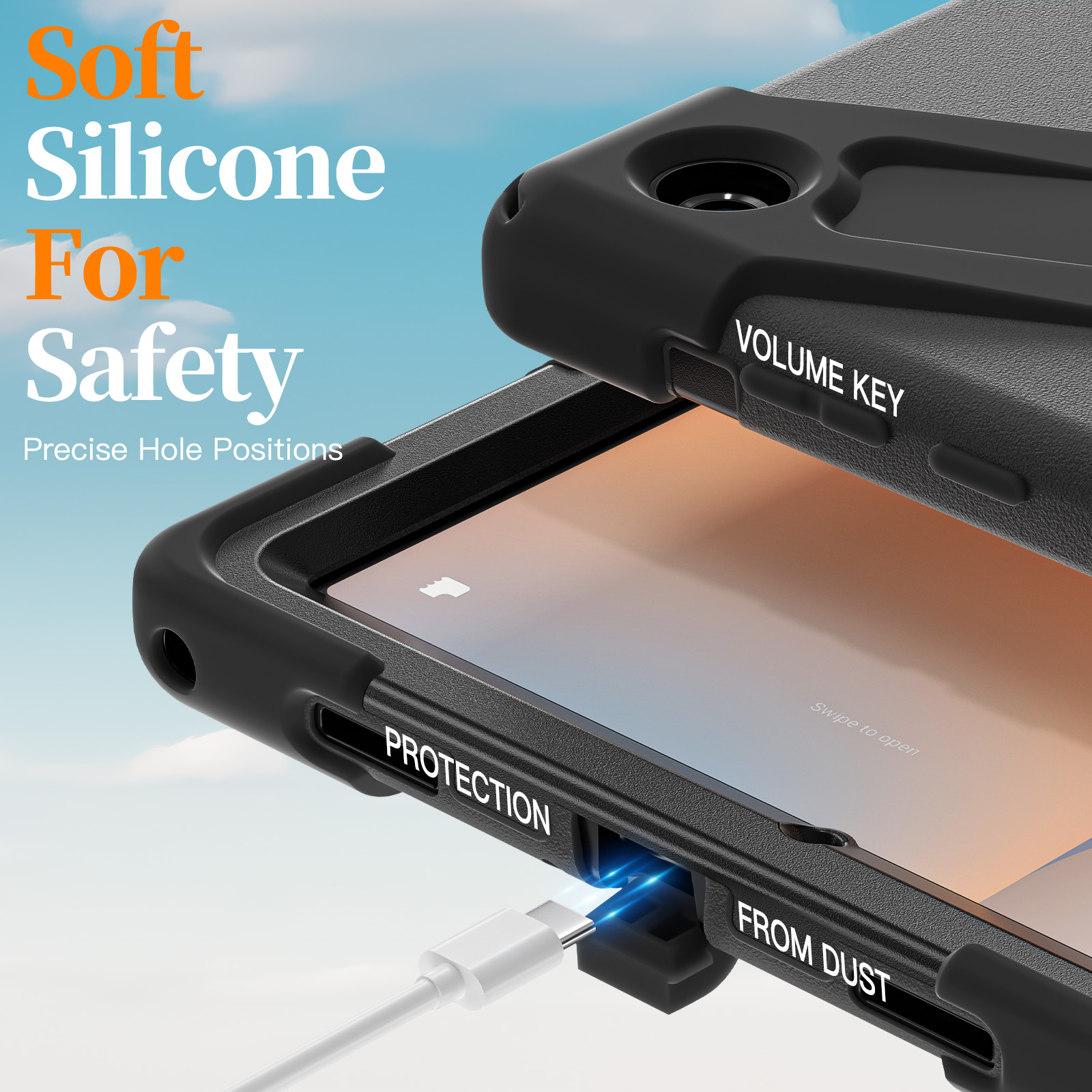 AJIUYU 360 °   Étui robuste ro - Samsung Tablet A9 Accessories avis et prix