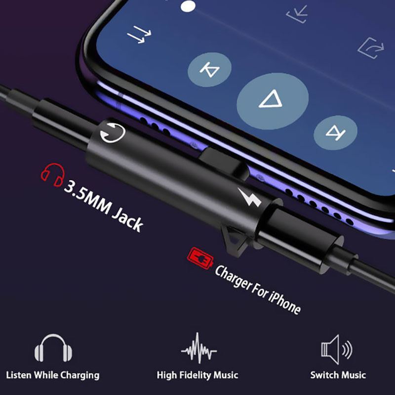 Adaptateur de charge audio 2 e - Wired Earphone Lightning avis et prix