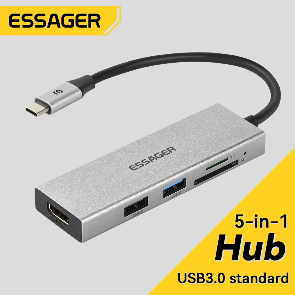 Essager 5 en 1 USB C HUB HDMI- - Hdmi Adapter Tablet avis et prix