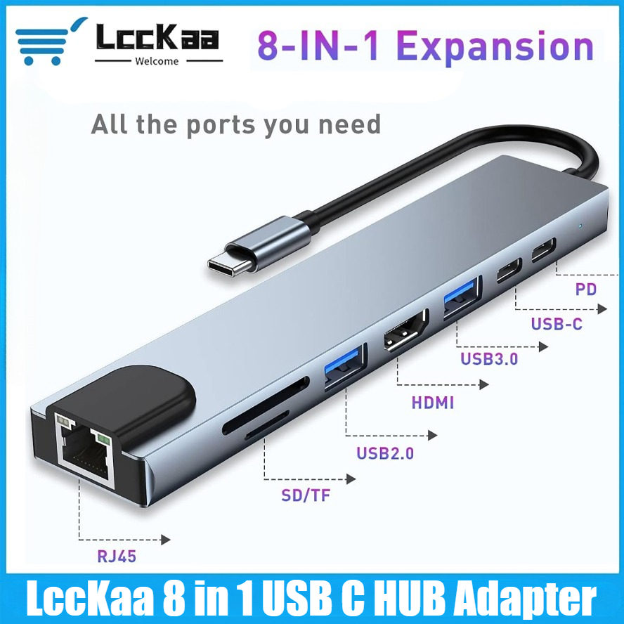 Hub USB C 8/7 en 1, adaptateur - Hdmi Adapter Tablet avis et prix